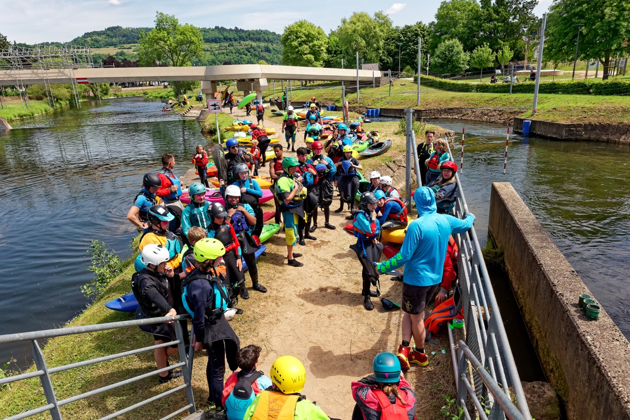 1. Bezirksjugendfahrt 2025 nach Luxemburg zum Wildwasserkanal in Diekirch